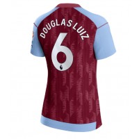 Camisa de Futebol Aston Villa Douglas Luiz #6 Equipamento Principal Mulheres 2023-24 Manga Curta